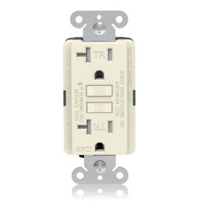 Faith Electric ETL/UL Listed Self-Test GFCI Outlets GLS-20A Non Tamper-Resistant Almond