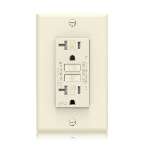 Faith Electric ETL/UL Listed Self-Test GFCI Outlets GLS-20A Tamper/Weather-Resistant Ivory