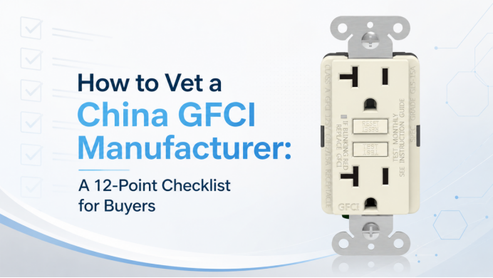 How to Vet a China GFCI Manufacturer