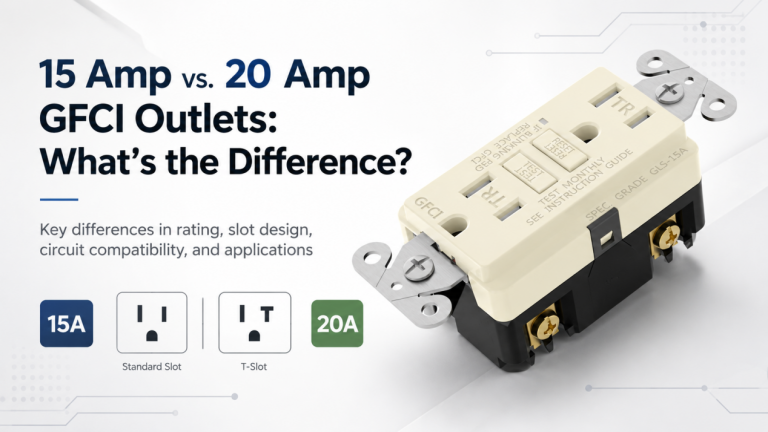 15 Amp vs. 20 Amp GFCI Outlets: What's the Difference?