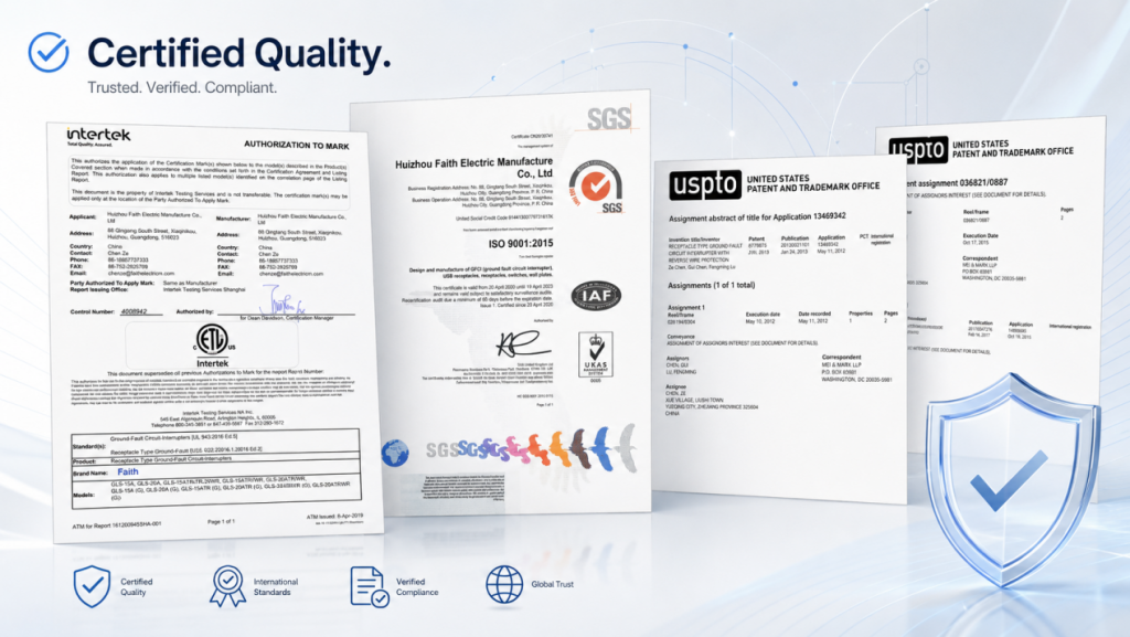 Certified Quality of GFCI Outlets