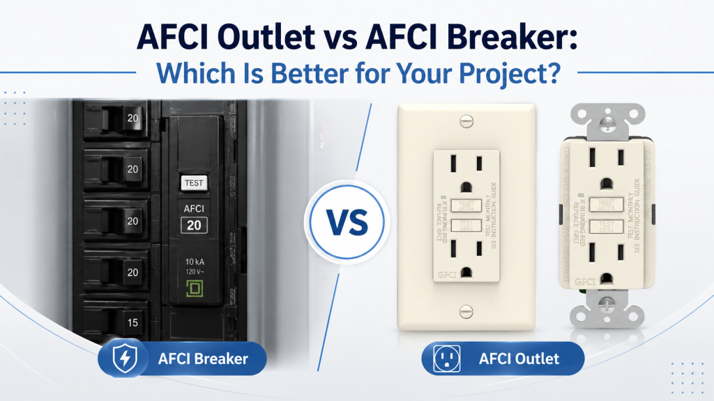 AFCI Outlet vs AFCI Breaker: Which Is Better for Your Project?